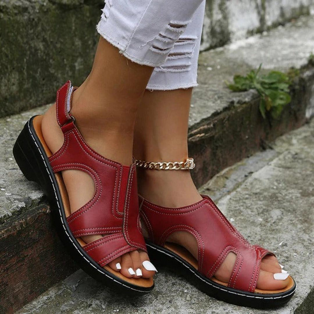 Hana Sandals Women – Open Toe with T-Straps, Padded Sole & Comfortable Fit