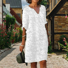 Maggie Women's Dress – Elegant Summer Dress with V-Neck & Flowing Cut for Sunny Days