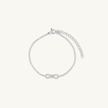 Ribbon Bow Infinity Chain Bracelet