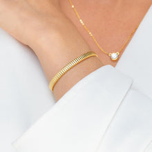 Ridges Cuff Bangle Bracelet