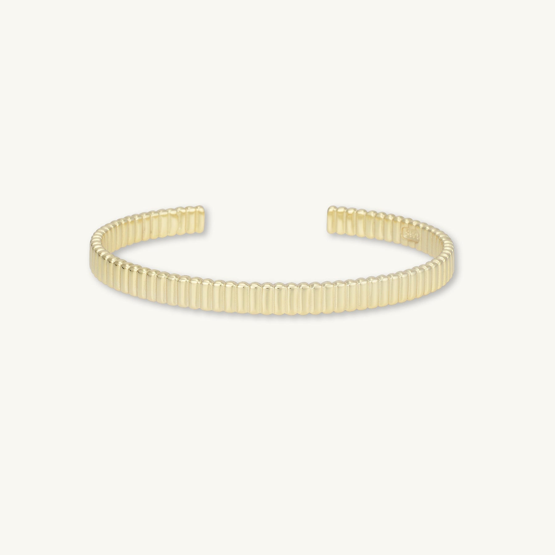 Ridges Cuff Bangle Bracelet