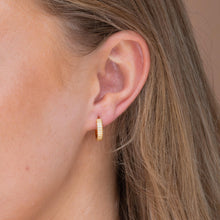 Ridges Huggie Earrings