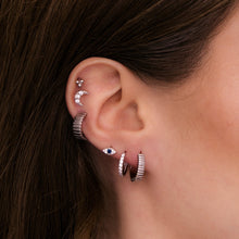 Ridges Huggie Earrings