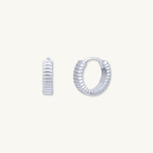 Ridges Huggie Earrings
