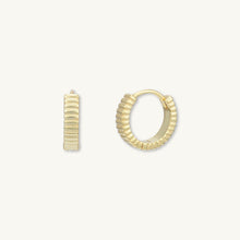Ridges Huggie Earrings