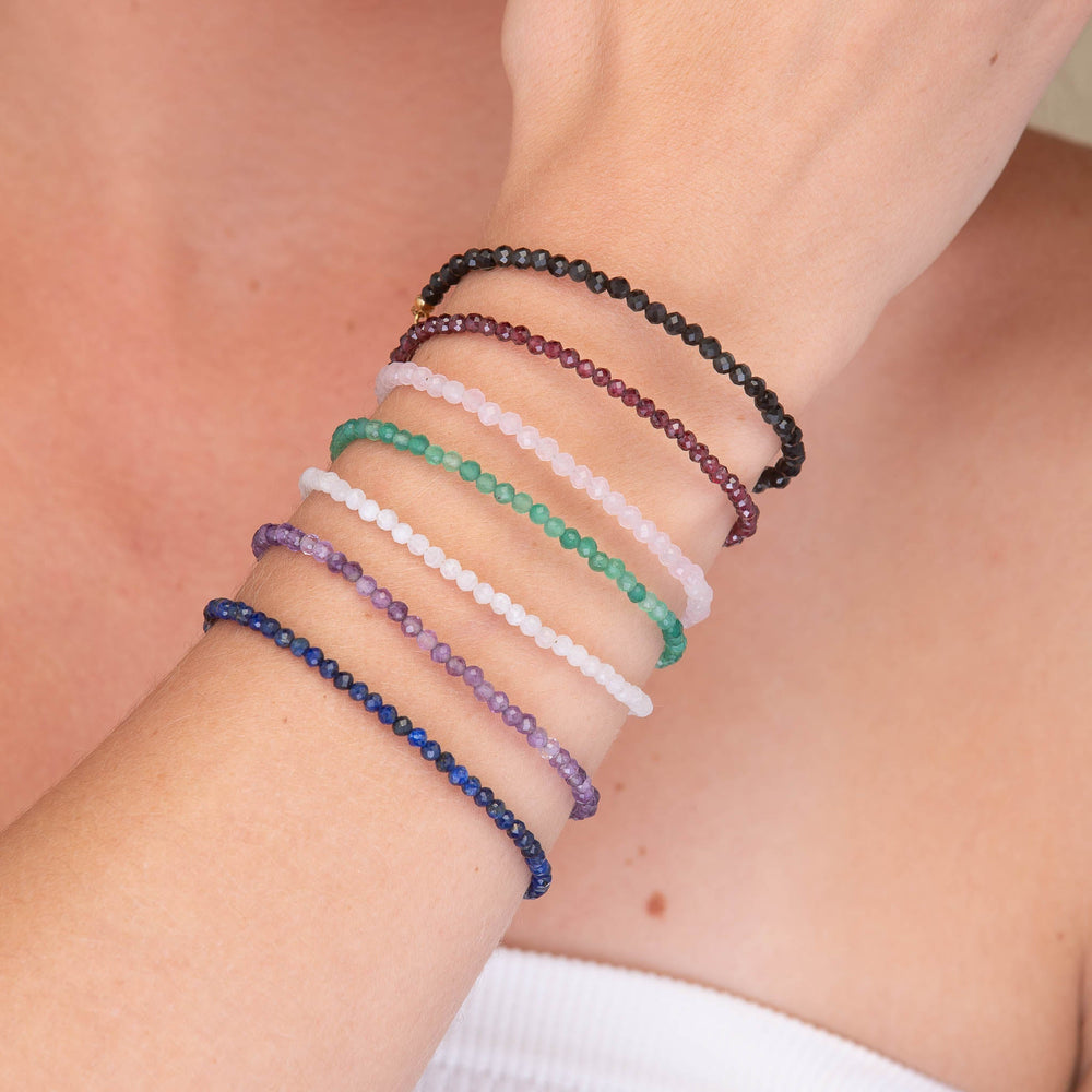 Emerald Crystal Beaded Bracelet