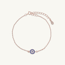Round Evil Eye Pave Bracelet