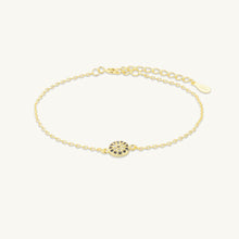 Round Evil Eye Pave Bracelet