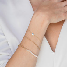 Round Evil Eye Pave Bracelet