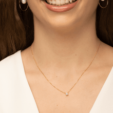 Round Sapphire Chain Necklace