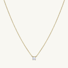 Round Sapphire Chain Necklace
