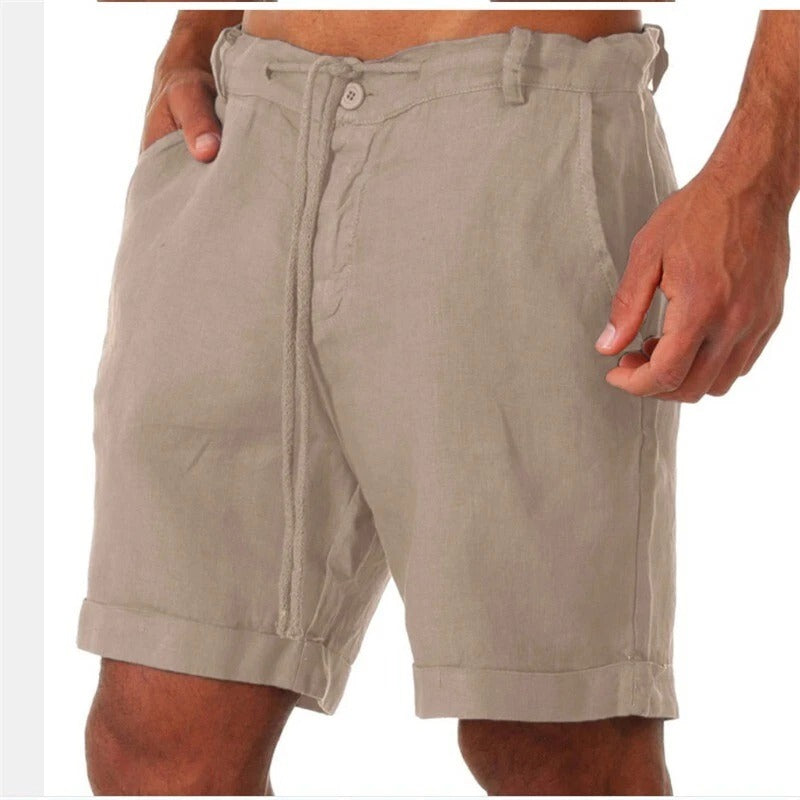 Iven Short Homme – Casual Lightweight Cropped Pants for Summer, Beach & City