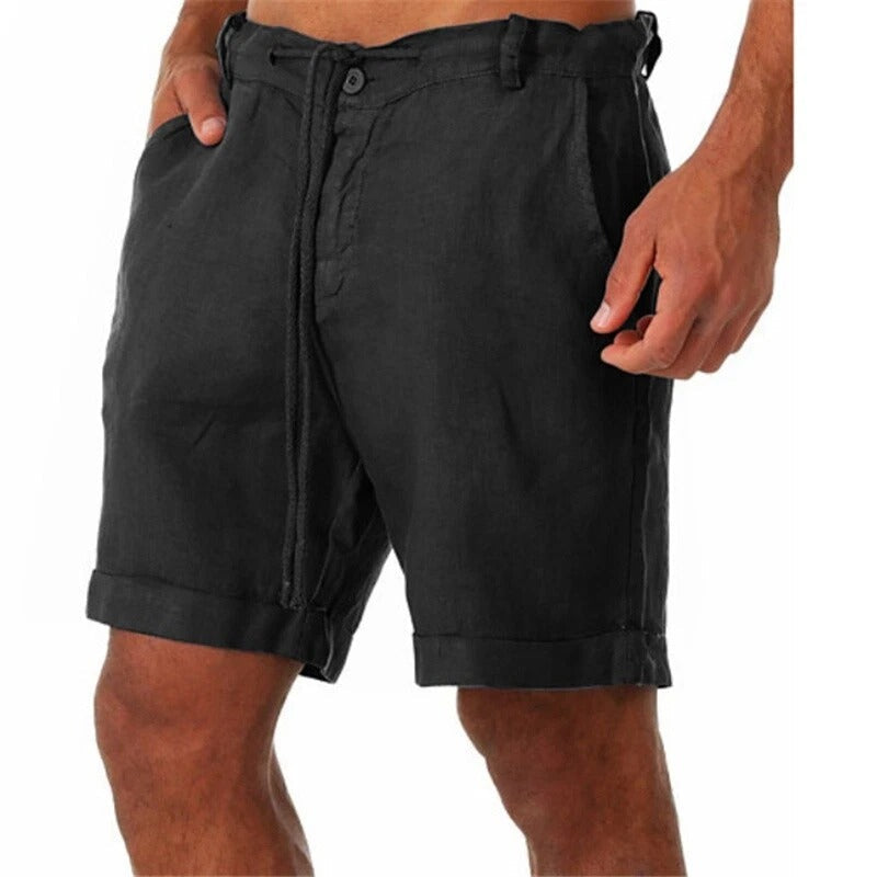 Iven Short Homme – Casual Lightweight Cropped Pants for Summer, Beach & City