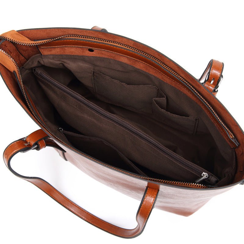 Nyomi Tote Bag Woman – Large Elegant and Functional Leather Work Bag
