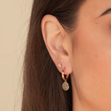 Sage Green Jade Hoop Earrings
