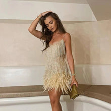 Samantha Cocktail Dress Woman – Fitted Sequin Dress with Elegant Cut for Festive Occasions