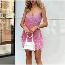 Samantha Cocktail Dress Woman – Fitted Sequin Dress with Elegant Cut for Festive Occasions