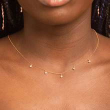 Sapphire Dangling Chain Necklace