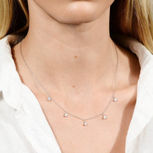 Sapphire Dangling Chain Necklace