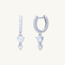 Sapphire Double Dangling Huggie Earrings