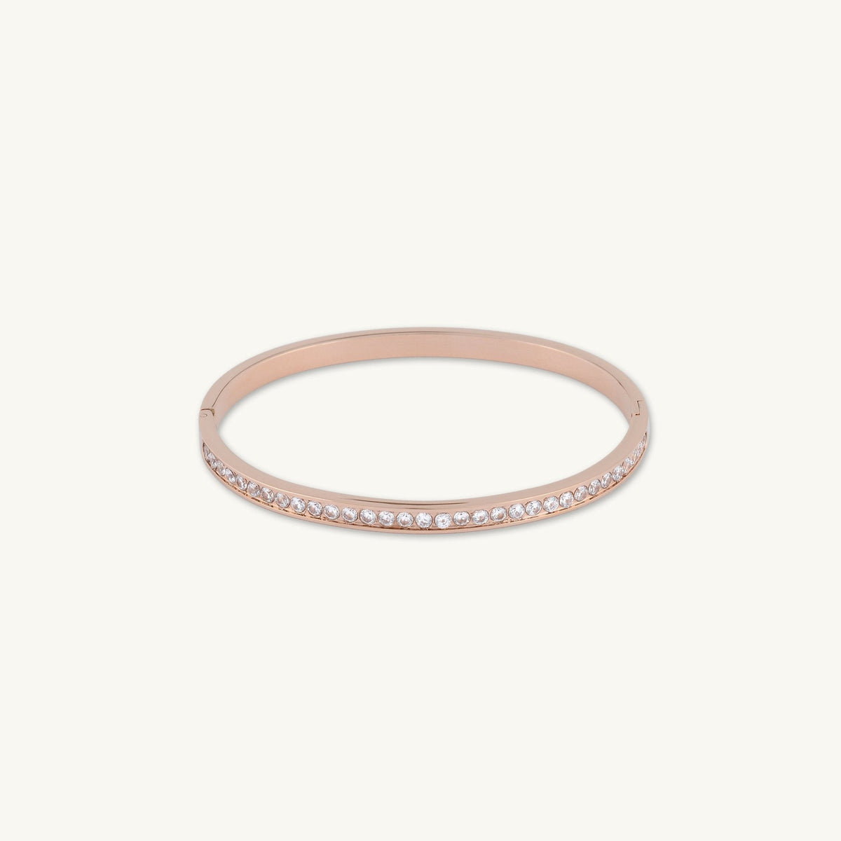 Sapphire Hinged Bangle Bracelet