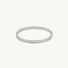 Sapphire Hinged Bangle Bracelet