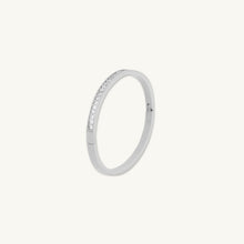 Sapphire Hinged Bangle Bracelet
