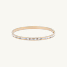Sapphire Hinged Bangle Bracelet