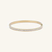 Sapphire Hinged Bangle Bracelet