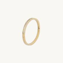 Sapphire Hinged Bangle Bracelet
