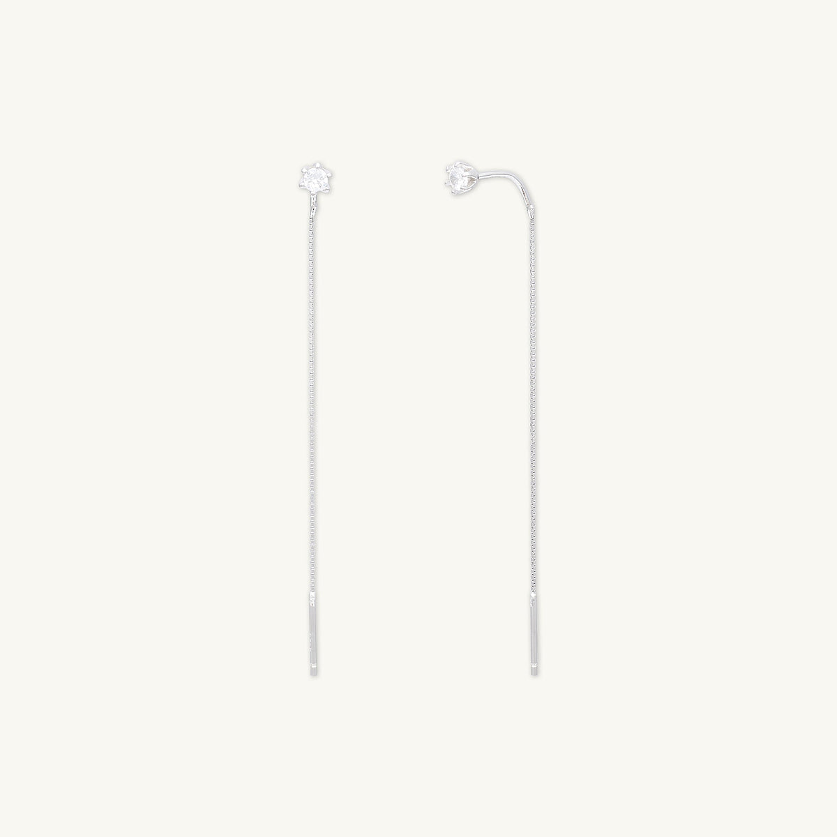 Sapphire Long Threader  Earrings