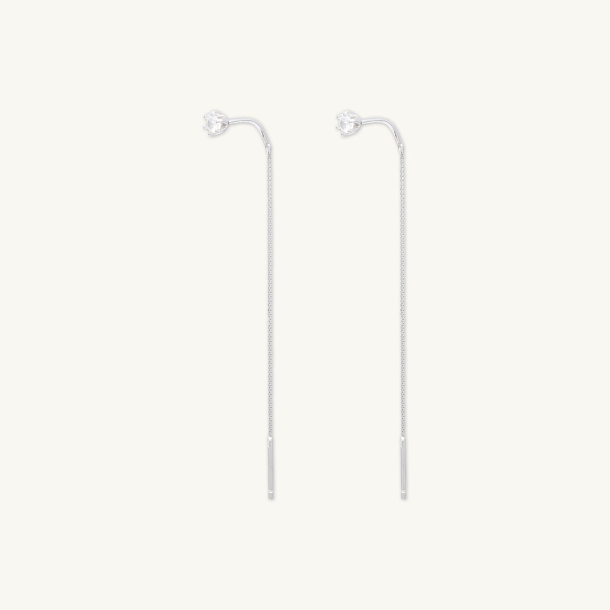 Sapphire Long Threader  Earrings