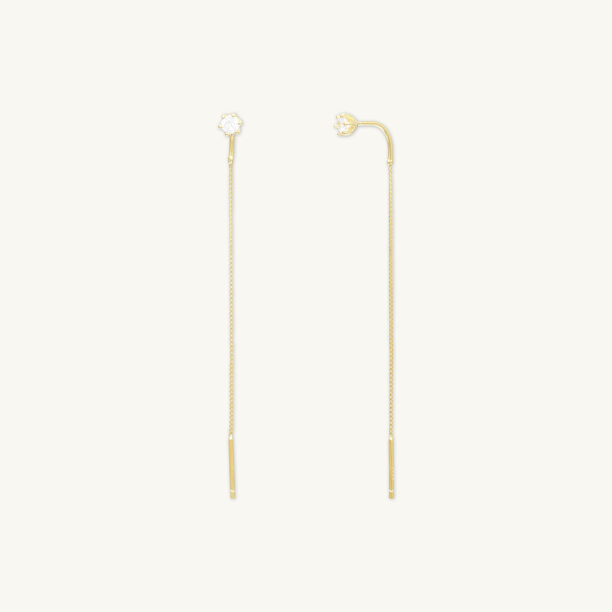 Sapphire Long Threader  Earrings