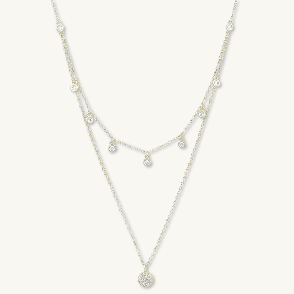 Sapphire Station Layered Necklace