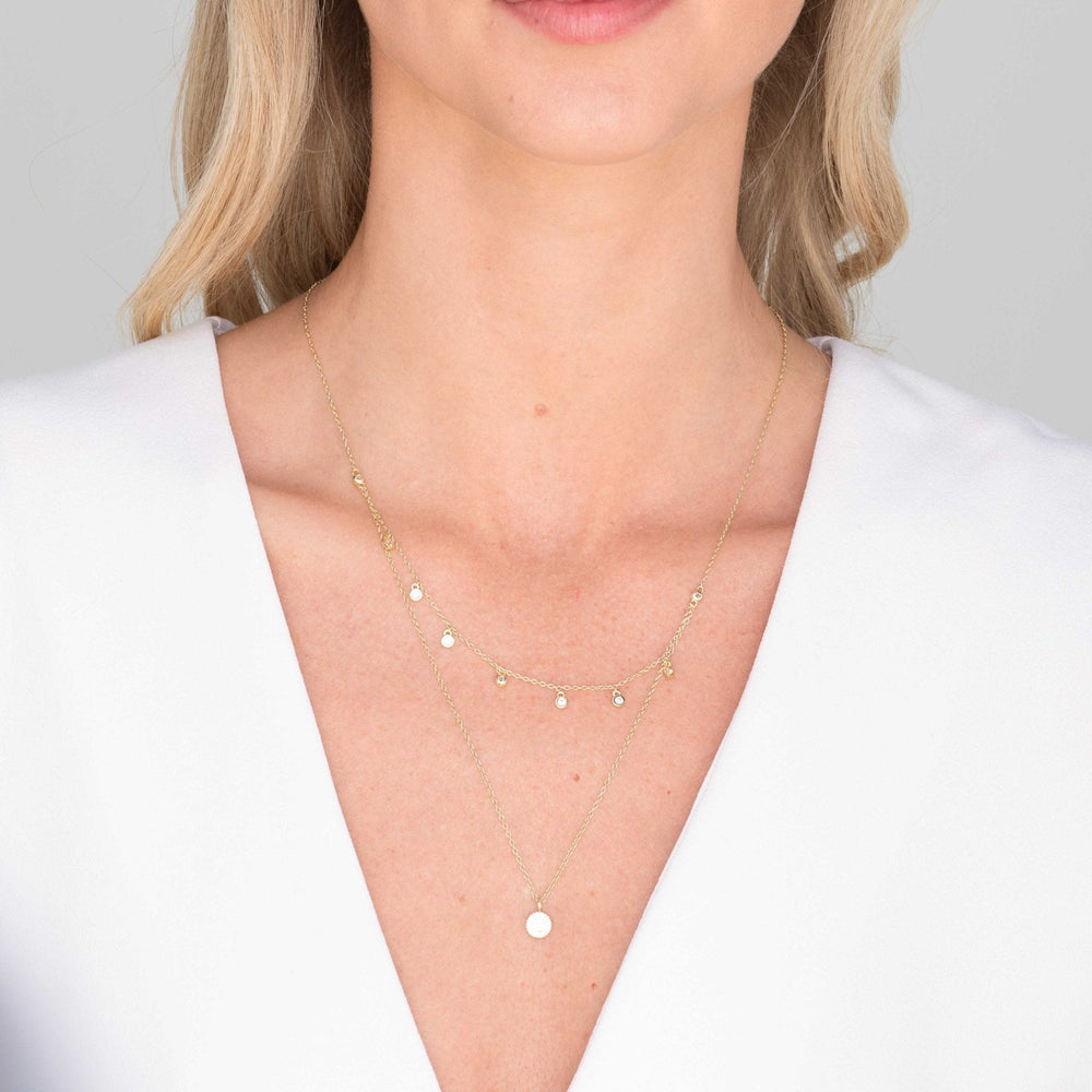 Sapphire Station Layered Necklace