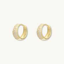 Sapphire Thick Dome Huggie Earrings