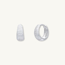 Sapphire Thick Dome Huggie Earrings