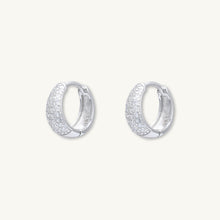 Sapphire Thick Dome Huggie Earrings