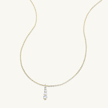 Sapphire Vertical Drop Necklace
