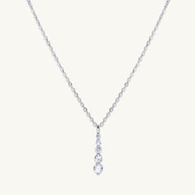 Sapphire Vertical Drop Necklace