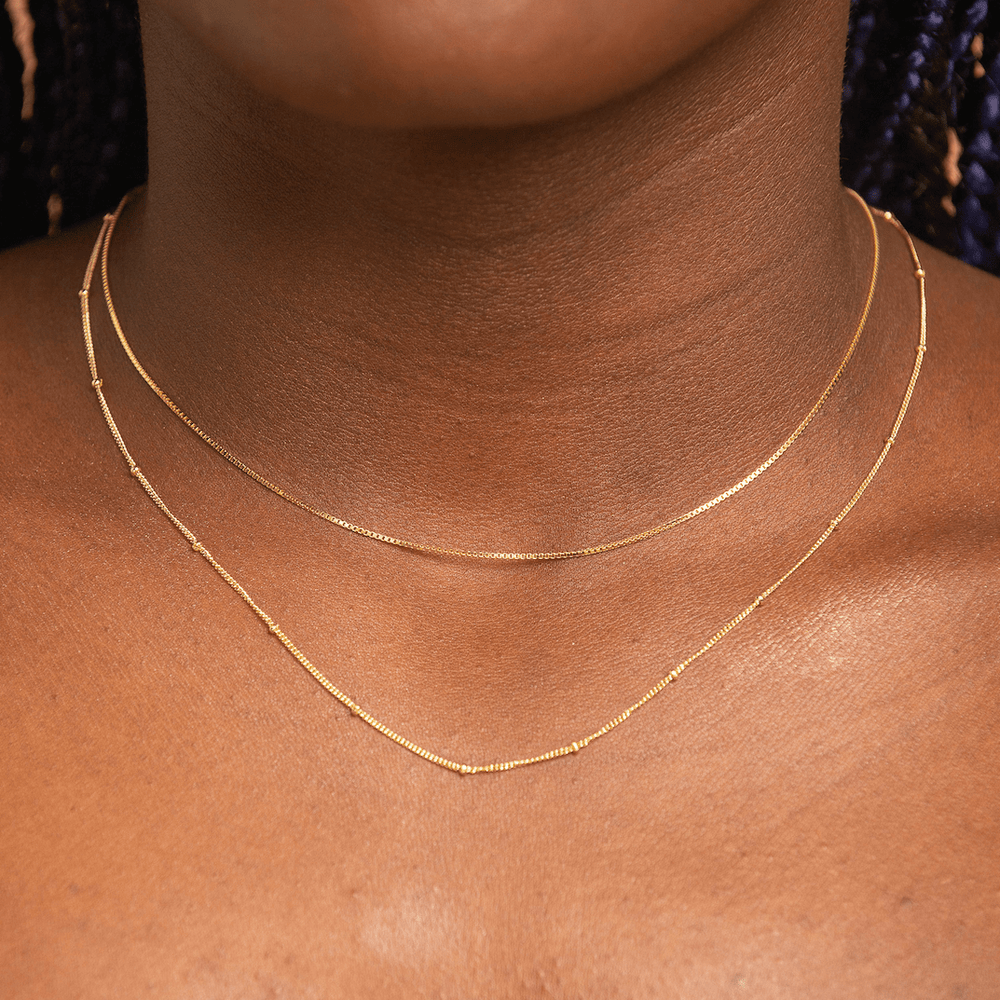 Satellite Ball Chain Necklace