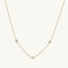 Satellite Sapphire Station Chain Necklace