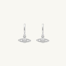 Saturn Planet Huggie Earrings