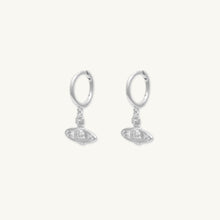 Saturn Planet Huggie Earrings