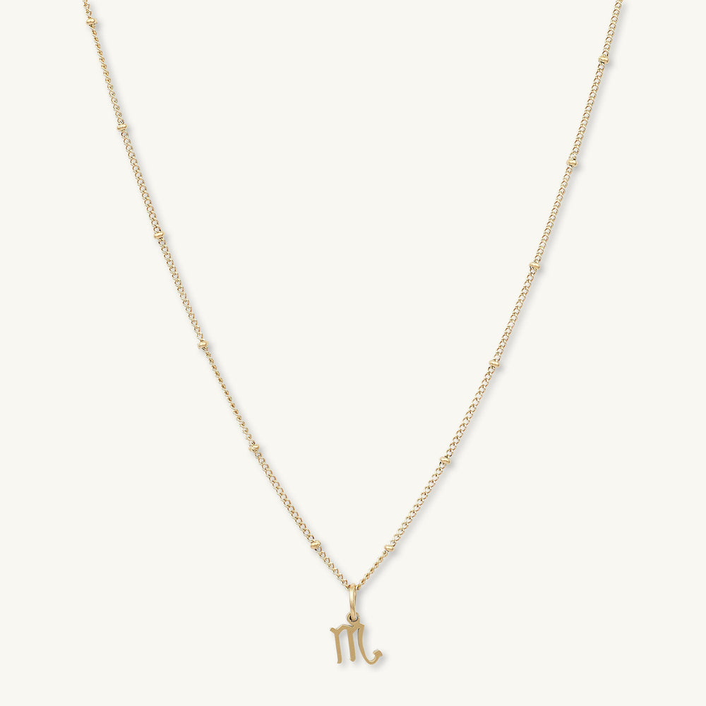 Scorpio Pendant Zodiac Star Sign Necklace