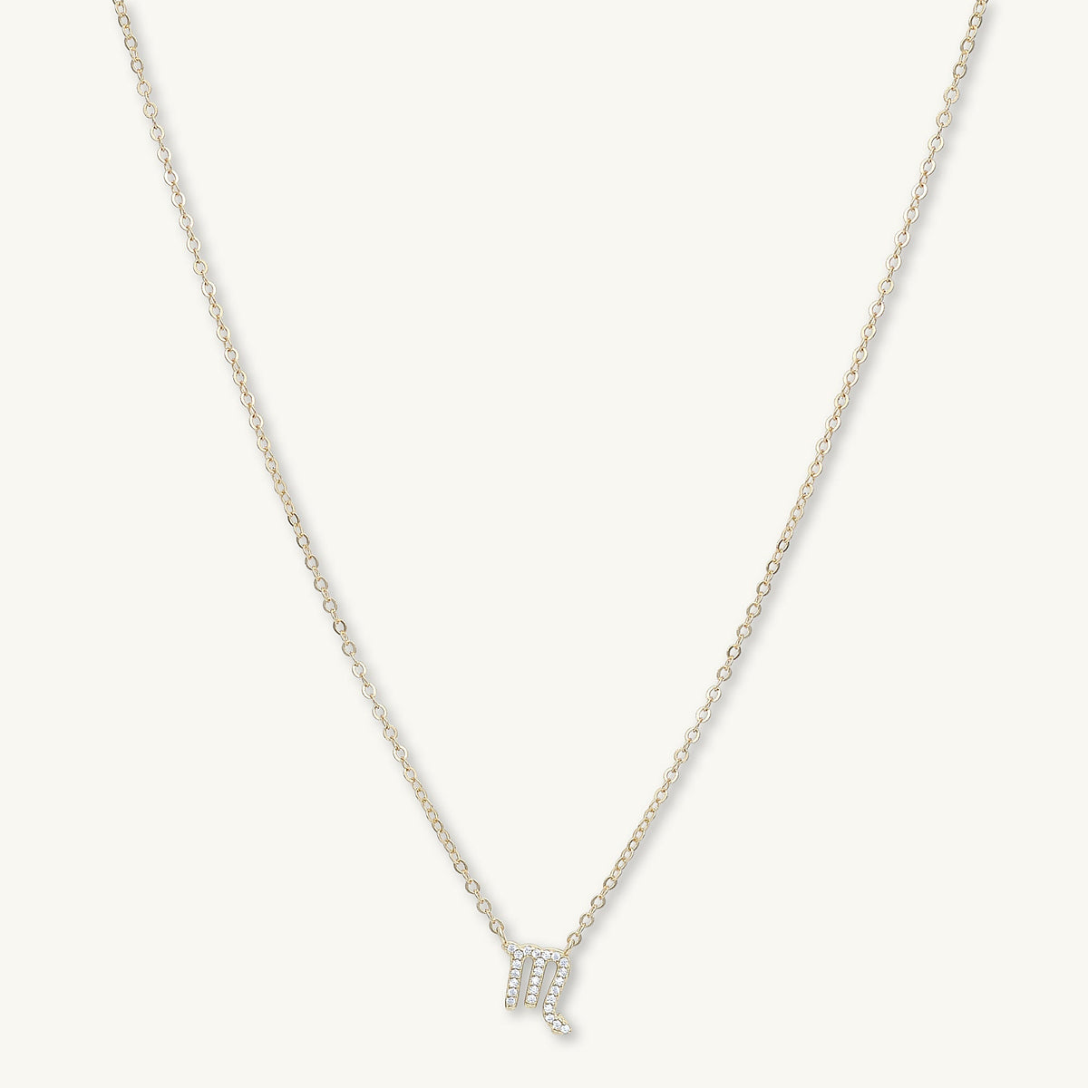 Scorpio Sapphire Charm Zodiac Star Sign Necklace