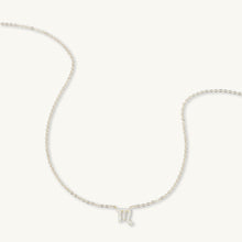 Scorpio Sapphire Charm Zodiac Star Sign Necklace