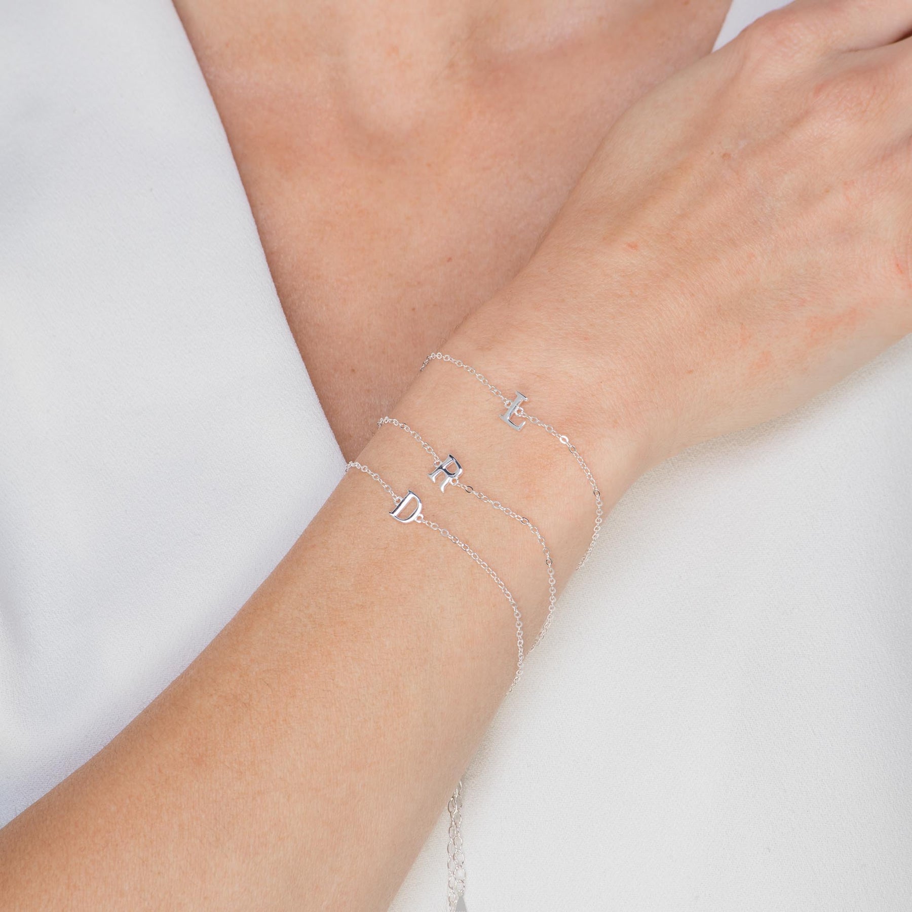 Script Letter Initial Bracelet