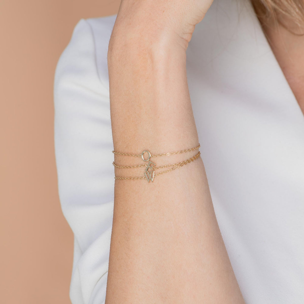 Script Letter Initial Bracelet