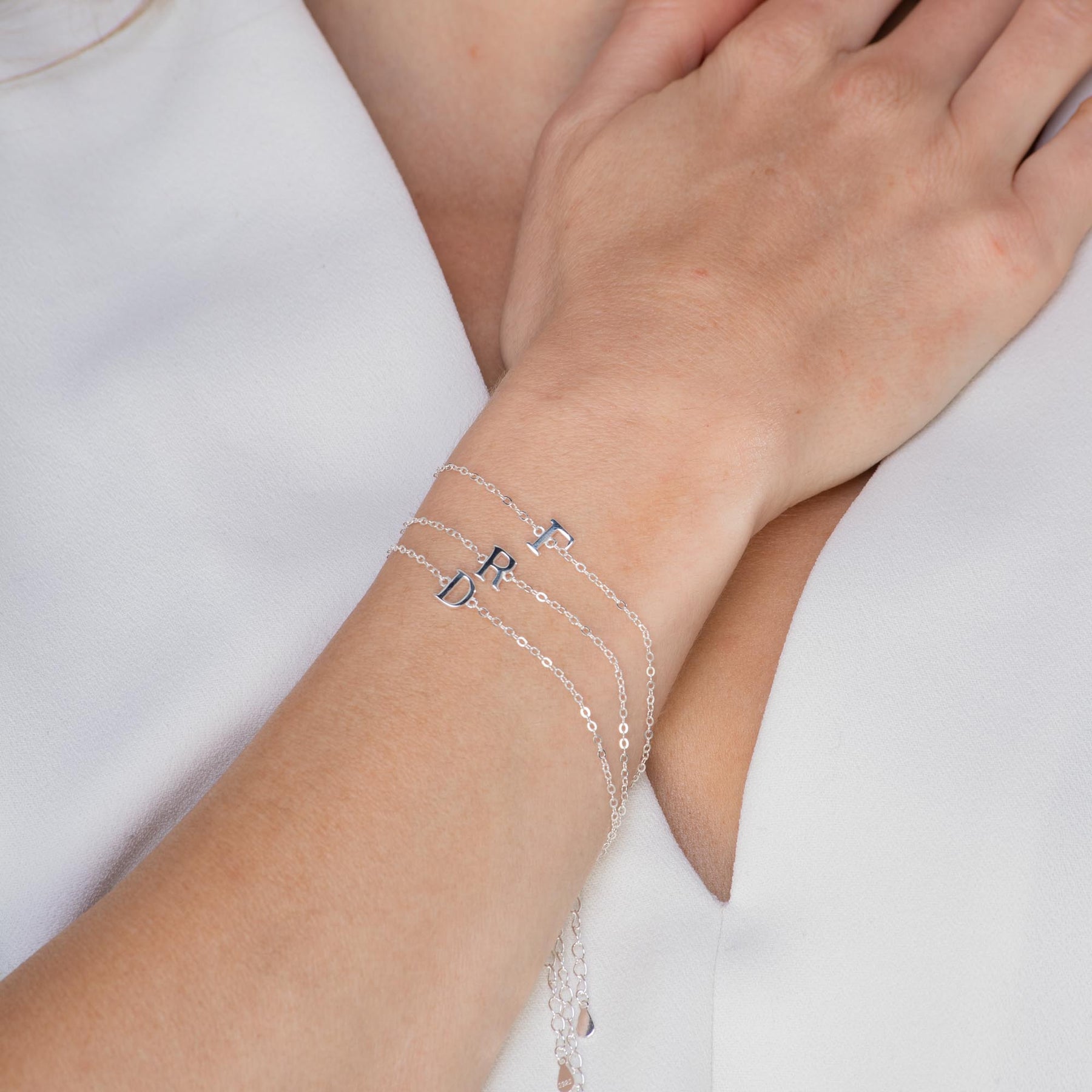 Script Letter Initial Bracelet